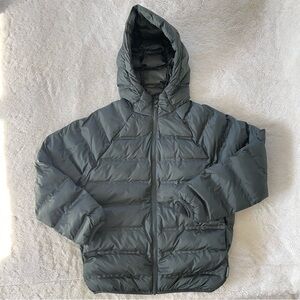 Zara Kids Charcoal Green Lightweight Puffer Jacket